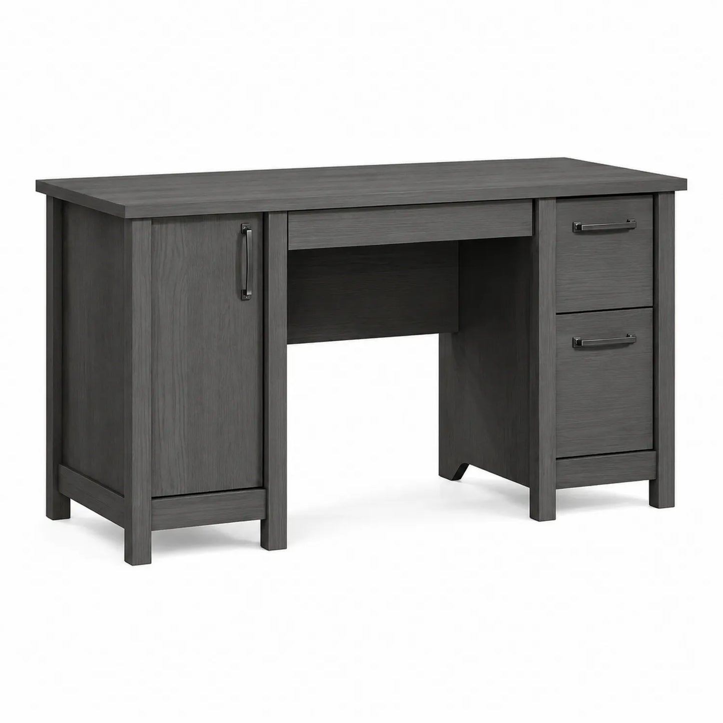 Bureau en bois MDF avec rangement 140 cm