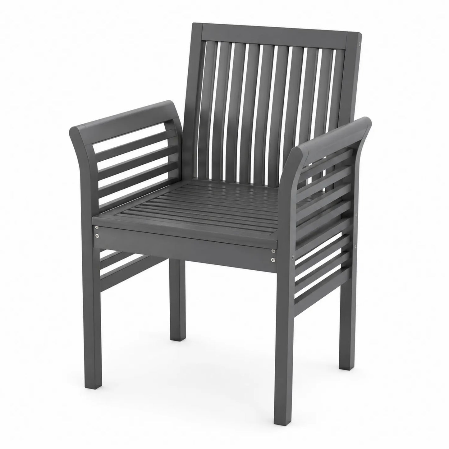 Chaise en aluminium gris