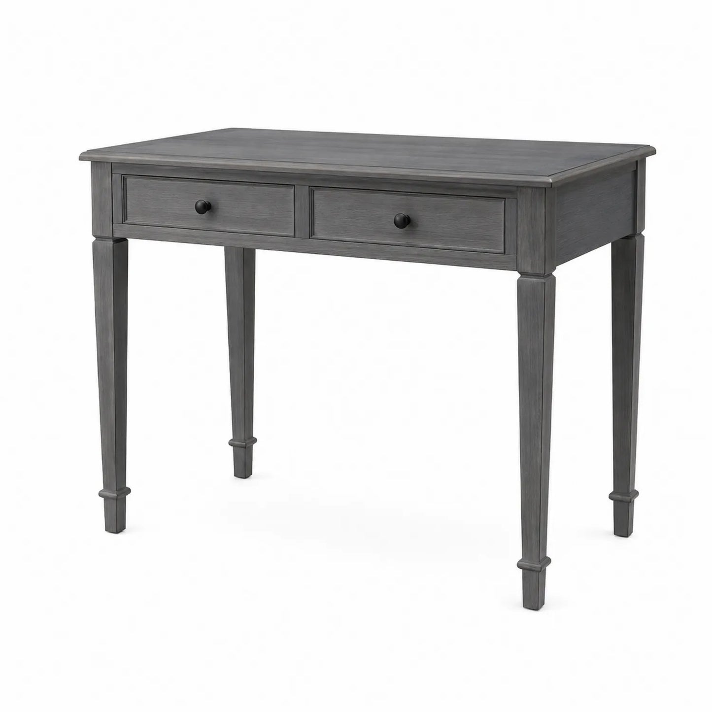 Bureau en bois avec deux tiroirs Gris 120x60x75 cm