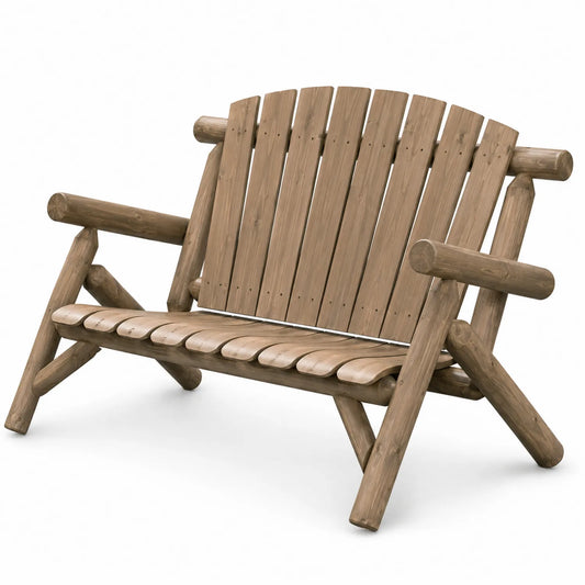 Banc d'extérieur en bois massif 120x60x80 cm