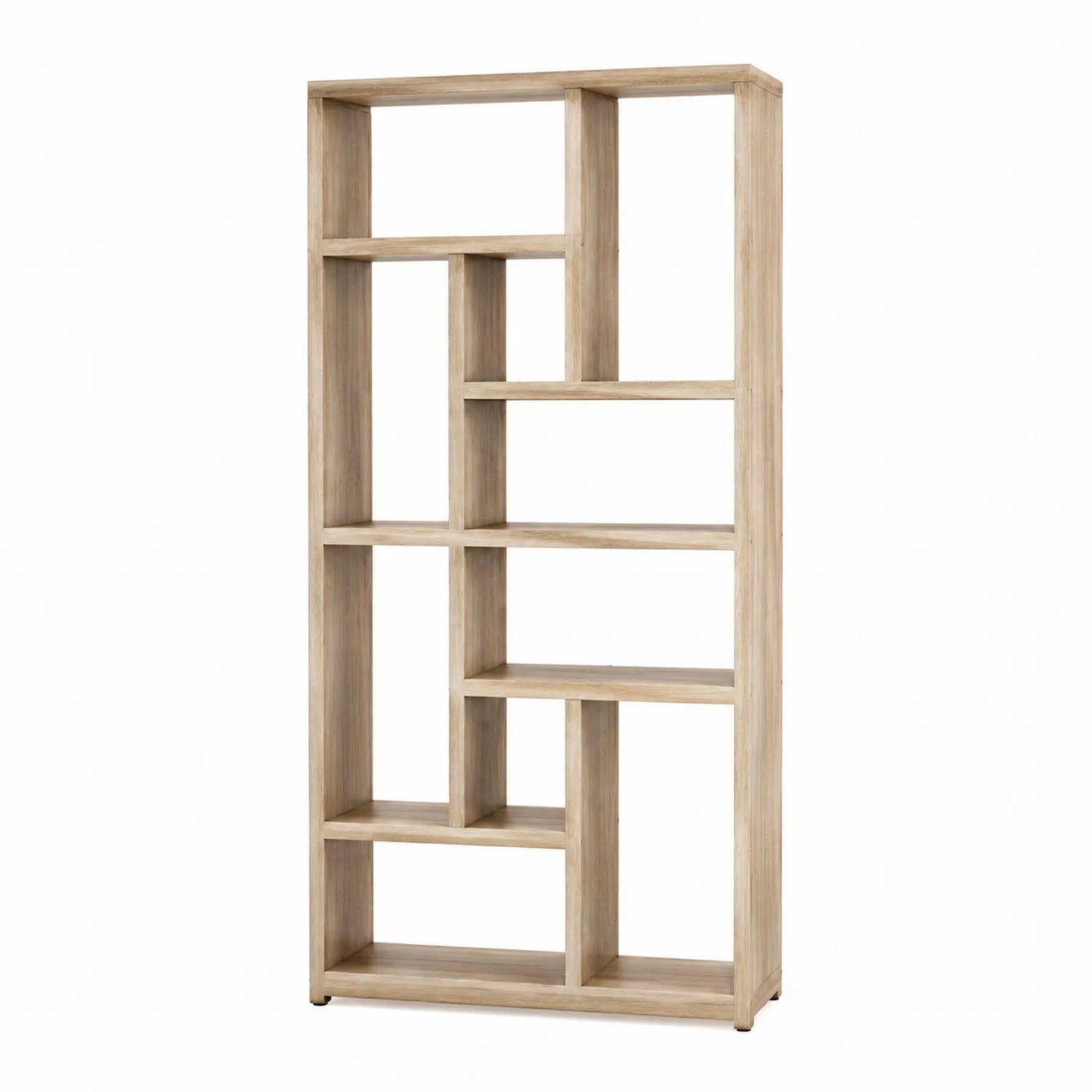 Étagère en bois 8 compartiments Chêne clair 70x24x175 cm